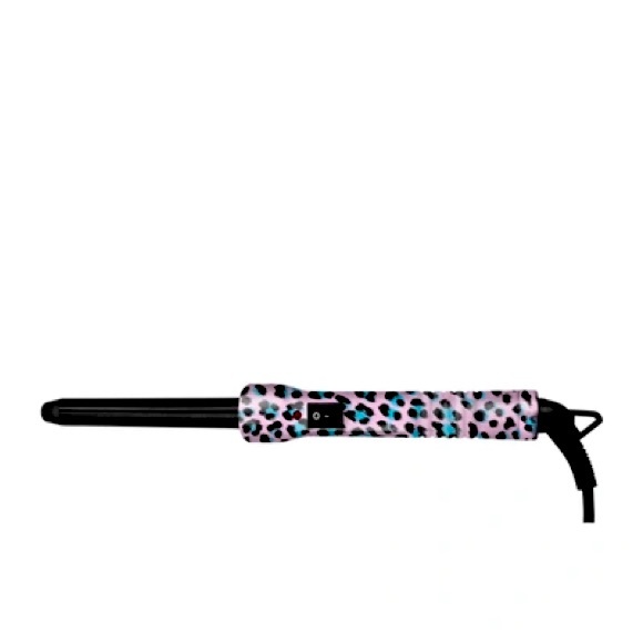 Eva NYC Downtown 19mm Tourmaline Clip-Free Curler in Purple Leopard, never used - Picture 1 of 11